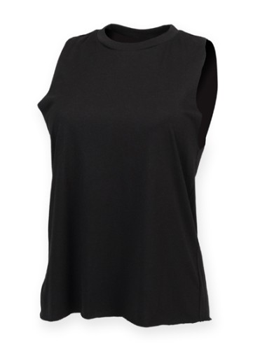 SFC-SK232-Womens High Neck Slash Armhole Vest
